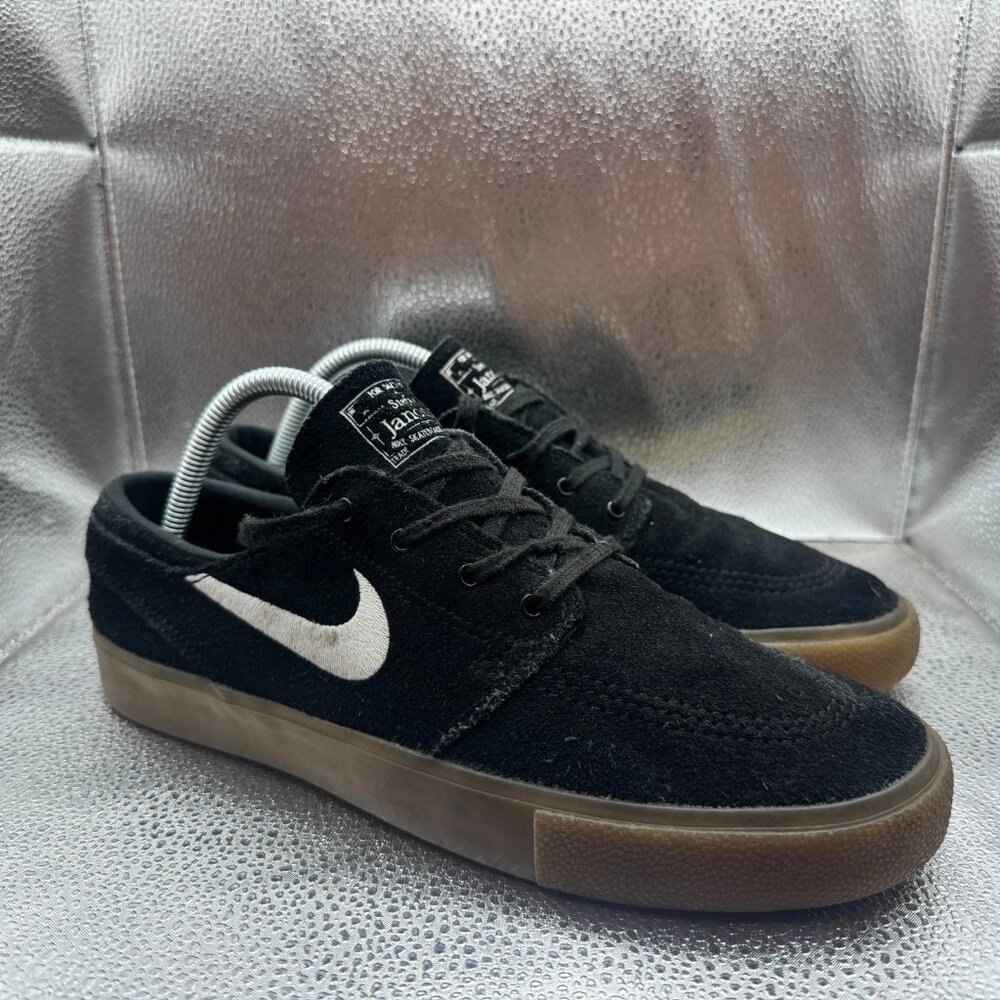 Size‎ 8 Nike Zoom Janoski RM SB Mens Black Gum Lace-Up Skate Shoes AQ7475-003
